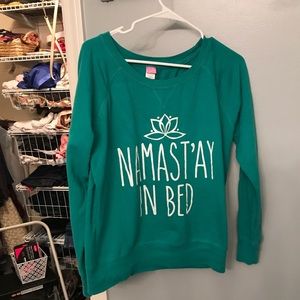 Green sweatshirt